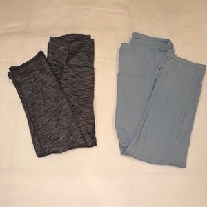 Leggings Bundle - Size L - Black and Blue